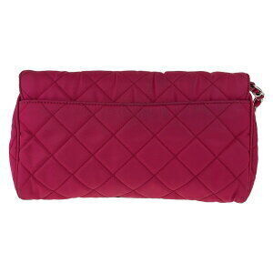 Prada Chain Shoulder Tessuto Pink Impuntu Bag Nylon